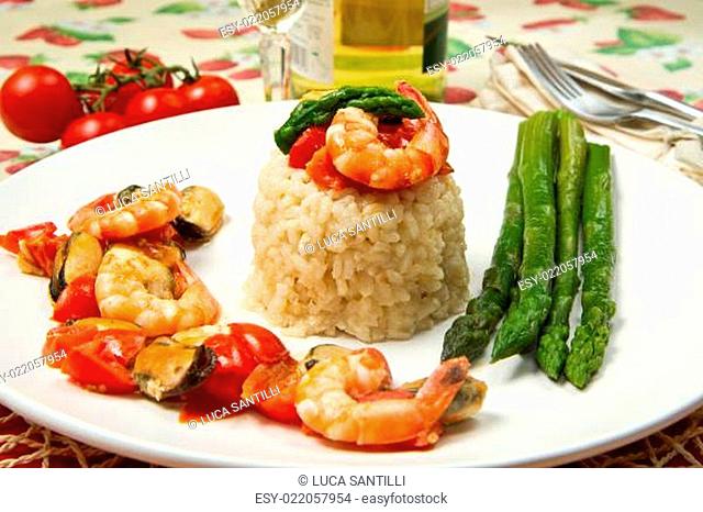 rice with shrimp and mussels