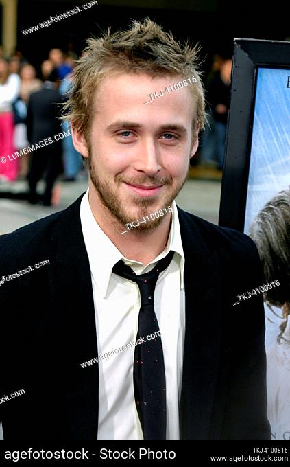 WESTWOOD, CA - JUNE 21, 2004: Ryan Gosling at the Los Angeles premiere of 'The Notebook' held at the Mann Village Theatre in Westwood, USA on June 21, 2004