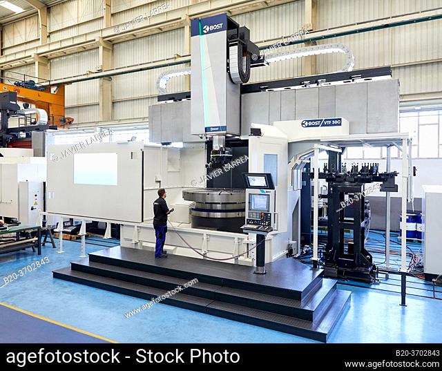 Construction of machine tools, machining centre, CNC, Vertical turning and Milling lathe, Metal industry, Gipuzkoa, Basque Country, Spain, Europe