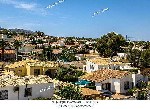 Mediterranean view of Albir, Alfaz del Pi, Alicante province, Spain