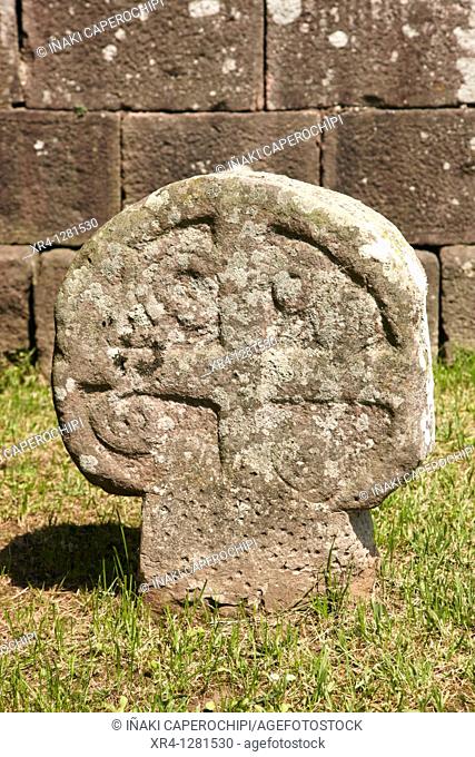 Discoid stele, Elbete, Baztan Valley, Navarra Nafarroa, Spain España