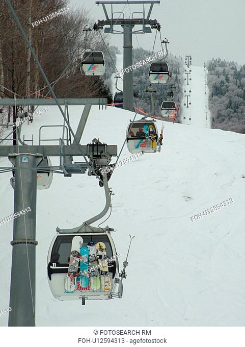 Beaupre, Quebec City, Quebec, Canada, Parc Du Mont-Sainte-Anne, Ski Resort, gondola lift, downhill skiing