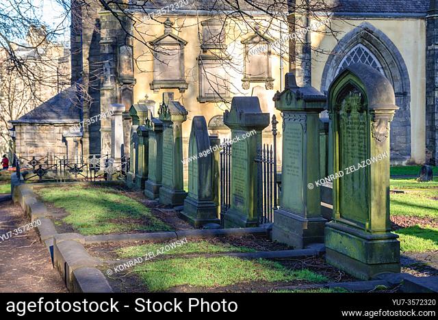 Greyfriars Kirkyard cemetery in Edinburgh, the capital of Scotland, part of United Kingdom