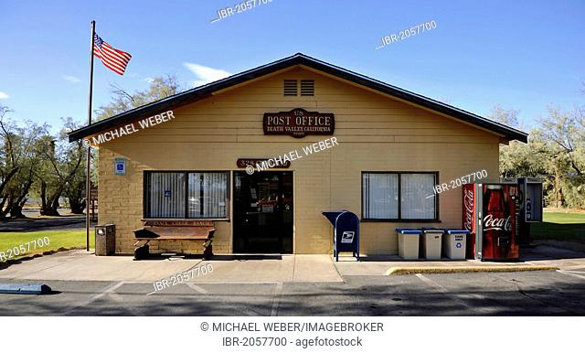Post office, Furnace Creek Ranch Oasis, Death Valley National Park, Mojave Desert, California, United States of America