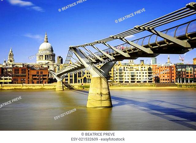 Millenium Bridge in London, England