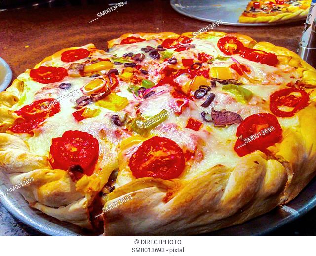 San Francisco, CA, USA, Pizza pie, Prepared Food in Food COurt