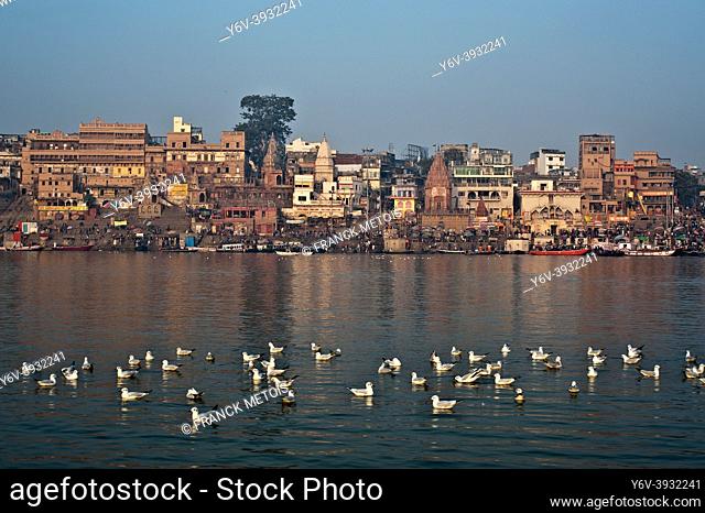 Ganges river + Varanasi ghats ( India)