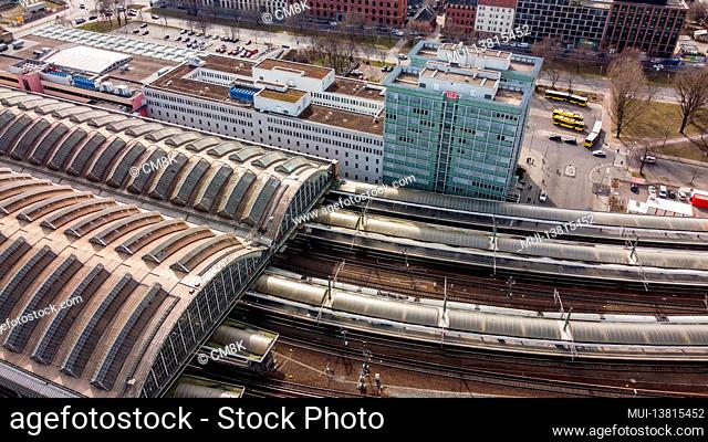 East Railway station in Berlin from above - urban photography