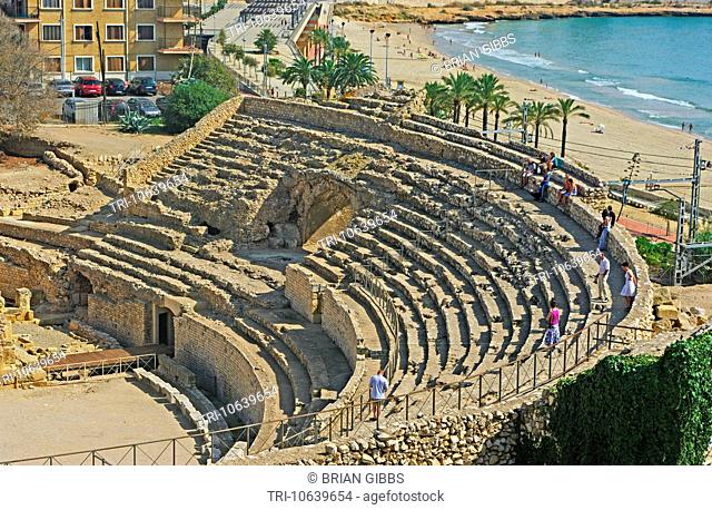 Roman Amphitheatre Tarragona Catalonia Spain