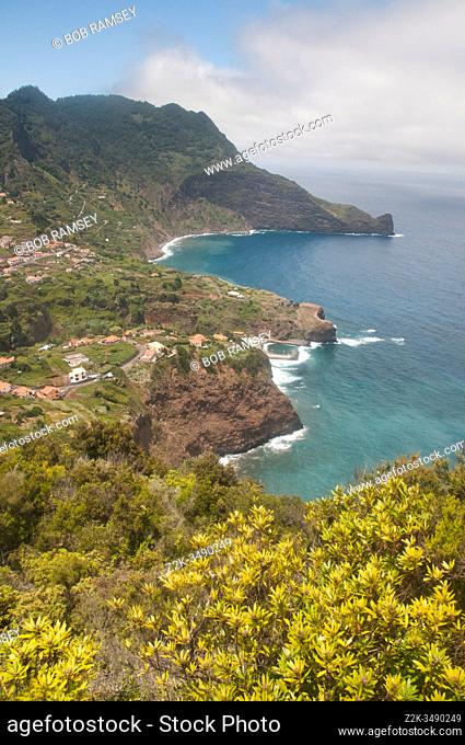 Travel in Madeira coastline