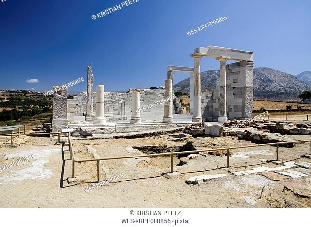 Greece, Cyclades, Naxos, Temple of Sangri, Demeter Temple