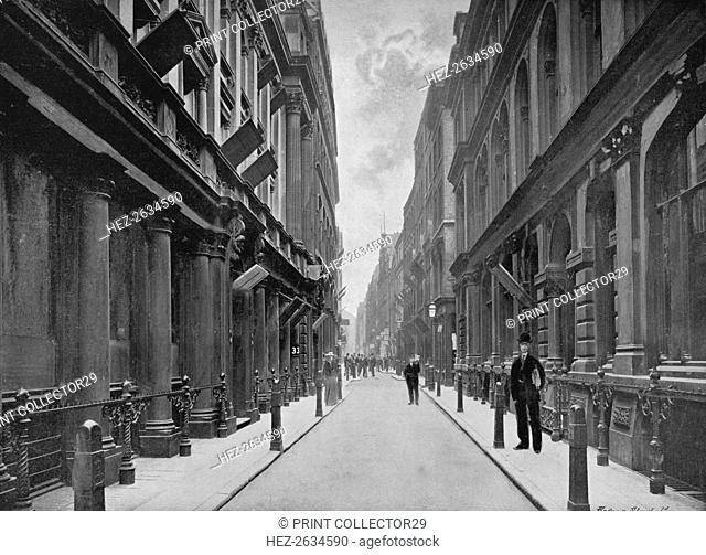 Paternoster Row, City of London, 1911. Artist: Unknown