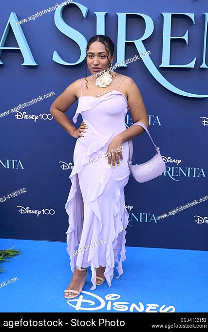 Luna Lionne attends 'The Little Mermaid’ Premiere at Callao City Lights on May 19, 2023 in Madrid, Spain
