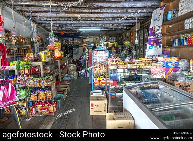 Lingga grocery shop, Sarawak, East Malaysia