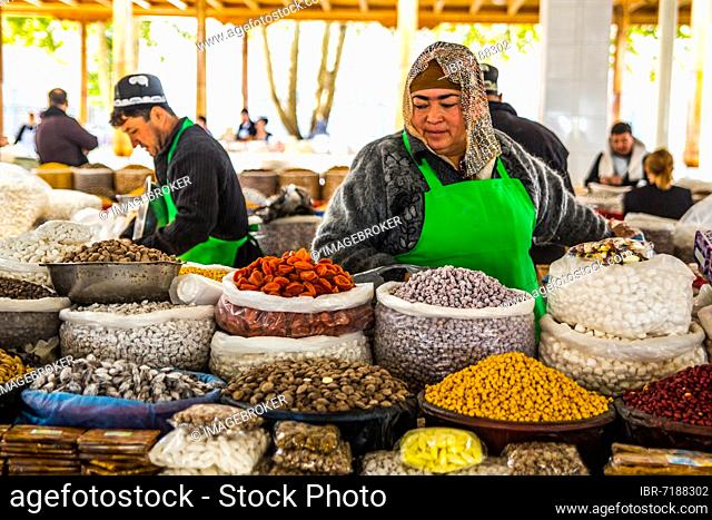 Siab Bazaar, typical oriental, Samarkand, Uzbekistan, Samarkand, Uzbekistan, Asia