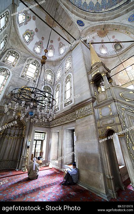 Istanbul, Turkey, May 24, 2013. He performs the ritual prayers of Islam at the Eyup Sultan Mosque on May 24, 2013. The Eyup Sultan Mosque is one of the most...
