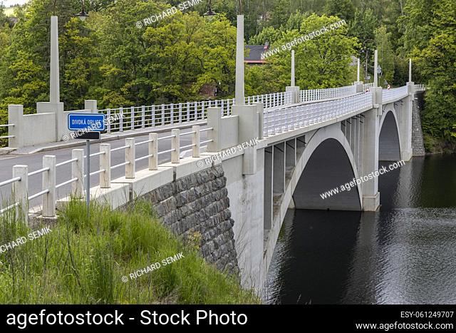 Reinforced concrete viaduct, Pastviny, Divoka Orlice, Eastern Bohemia, Czech Republic