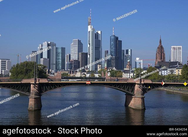 Banking district, Kaiserdom, Frankfurt am Main, Hesse, Germany, Europe