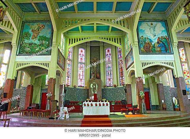 Interior of church , Shillong , Meghalaya , India