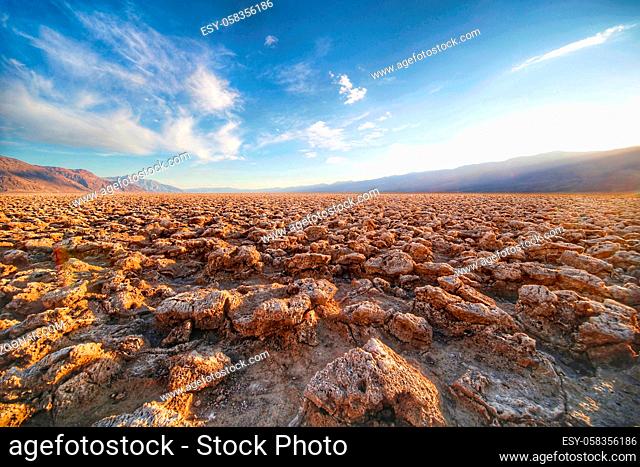 Devils Golf Course in the Death Valley, California, United States of America