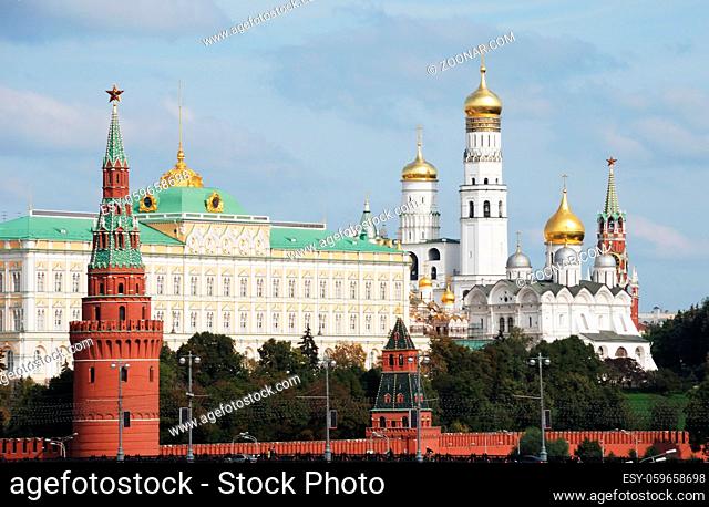 view of Moscow Kremlin and Great Kremlin Palace
