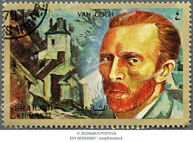 SHARJAH DEPENDENCIES - 1972 : shows Vincent Willem van Gogh (1853-1890)