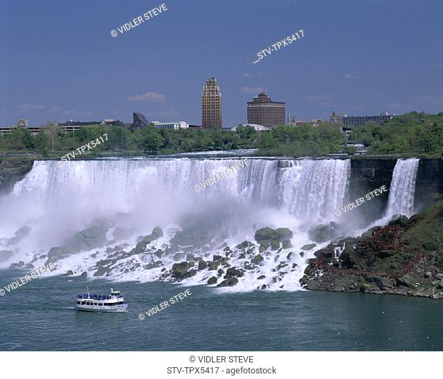 Boat, Canada, North America, Holiday, Landmark, Maid, Mist, Niagara falls, Ontario, The, Tour, Tourism, Travel, Vacation
