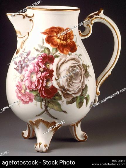 Milk jug. Factory: Ludwigsburg Porcelain Manufactory (German, 1758-1824); Decorator: Friedrich Kirschner (1748-1789); Date: 1770-75; Culture: German