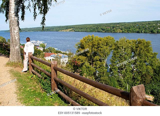 View of the Volga River in Ples, Russia