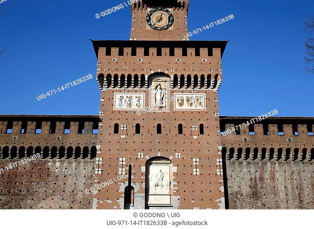 Castello Sforza, Milan. Filarete tower