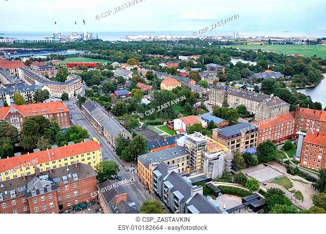 The bird's eye view from the Church of Our Saviour to Christiani