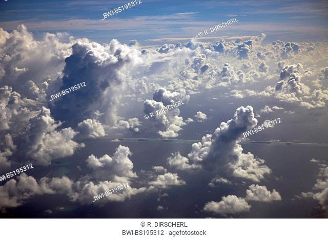 cloudy sky over Marshall Islands, Federated States of Micronesia, Marschallinseln