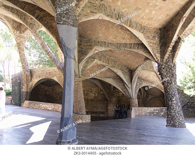 Cripta de la Colònia Güell, by Gaudí. Santa coloma de Cervelló. Barcelona province, Spain