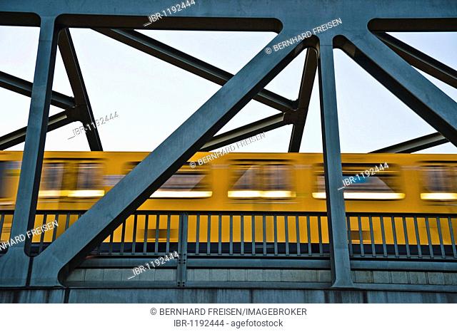 Elevated railway in Berlin, Germany, Europe