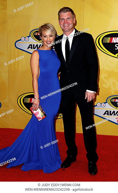 2015 NASCAR Sprint Cup Series Awards at the Wynn Las Vegas - Arrivals Featuring: Clint Bowyer, Lorra Bowyer Where: Las Vegas, Nevada