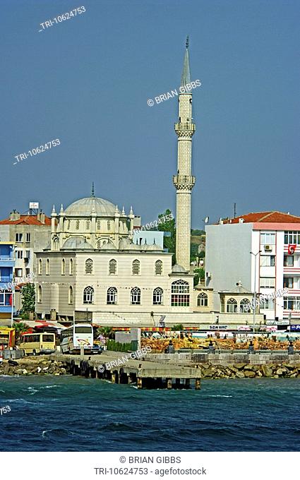 Eceabat Mosque off the Dardanelles Straits on the Gallipoli Peninsula Turkey