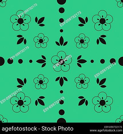 Seamless colored background pattern, various geometric shapes - Vector illustration