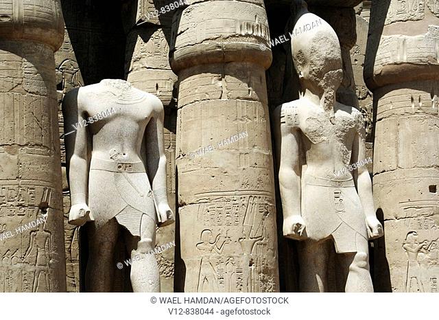 Statues of Ramesses IILuxor temple, Luxor city, Egypt