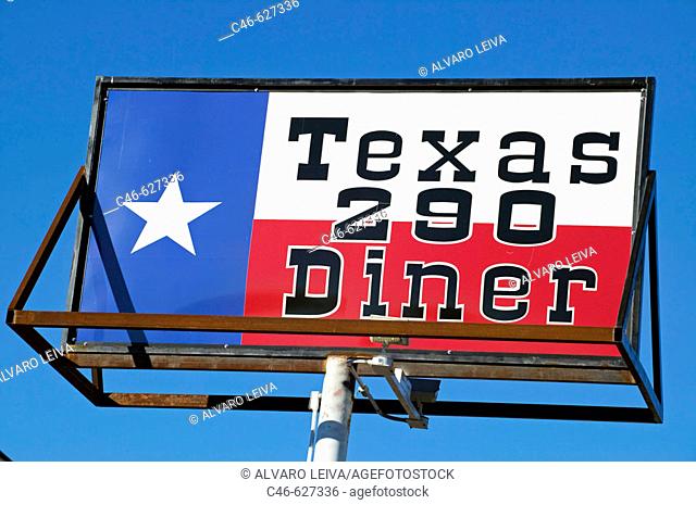 Restaurant, Johnson city, near San Antonio, Texas, USA