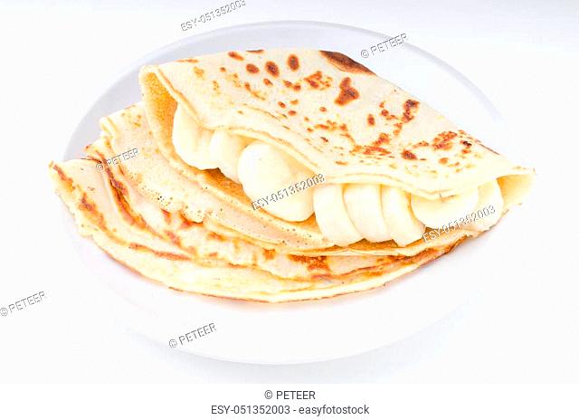 Crepes homemade, food photography, delish dessert, product photo