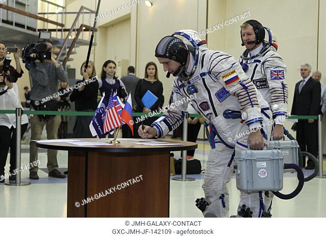 At the Gagarin Cosmonaut Training Center in Star City, Russia, Expedition 46-47 crewmember Yuri Malenchenko of the Russian Federal Space Agency (Roscosmos)...
