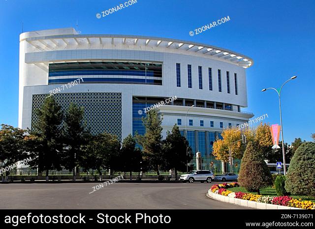 Ashgabat, Turkmenistan - October 23, 2014. The new medical center in Ashgabat