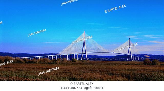 Bridge, Building, Buildings, Civil engineering works, Construction, France, Europe, Le Havre Honfleur, Le Pont de No