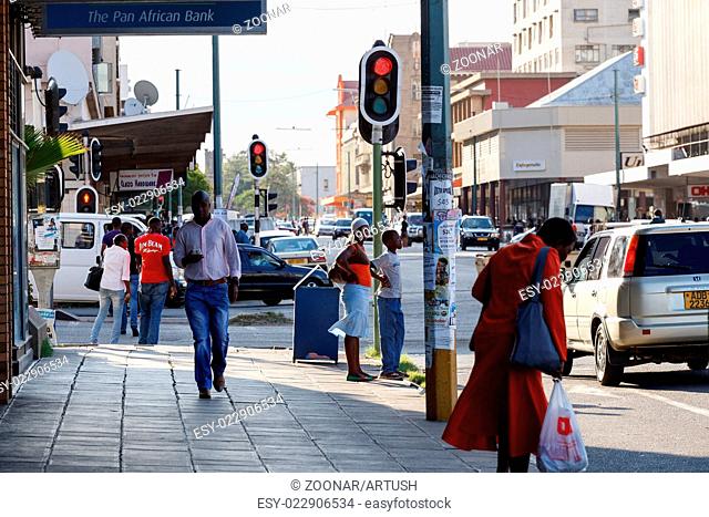 Street in Bulawayo Zimbabwe