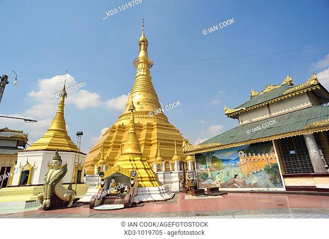 Shwe Muay Wan Golden Pagoda Temple, Myawaddy, Myanmar