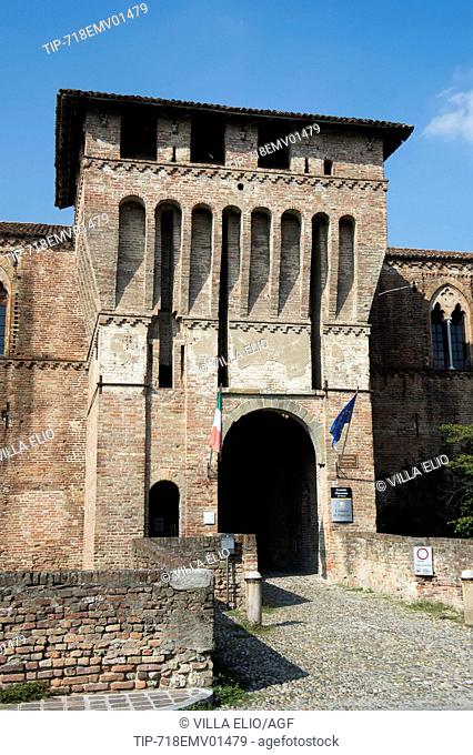 The Visconti Castle in the town of Pandino now houses the town hall and the library