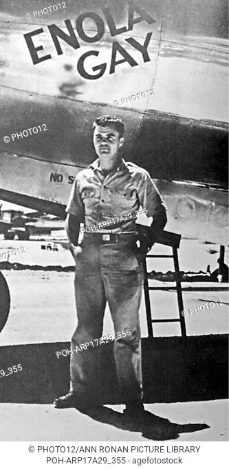 Colonel Paul Tibbets, pilot of the B-29 Enola Gay. Charged with dropping the atomic bomb on Hiroshima, 6th August 1945