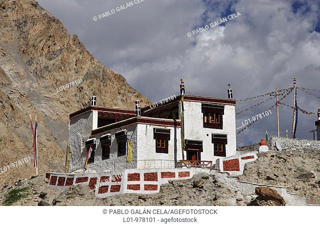 Monasterio de Skyu, valle del río Markha  Ladak India