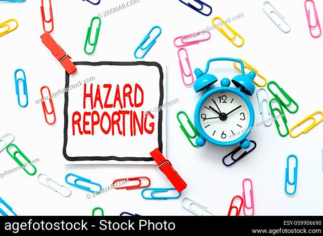 Inspiration showing sign Hazard Reporting, Business showcase account or statement describing the danger or risk Creative Home Recycling Ideas And Designs...
