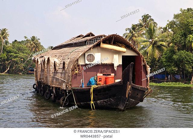 Houseboat on River